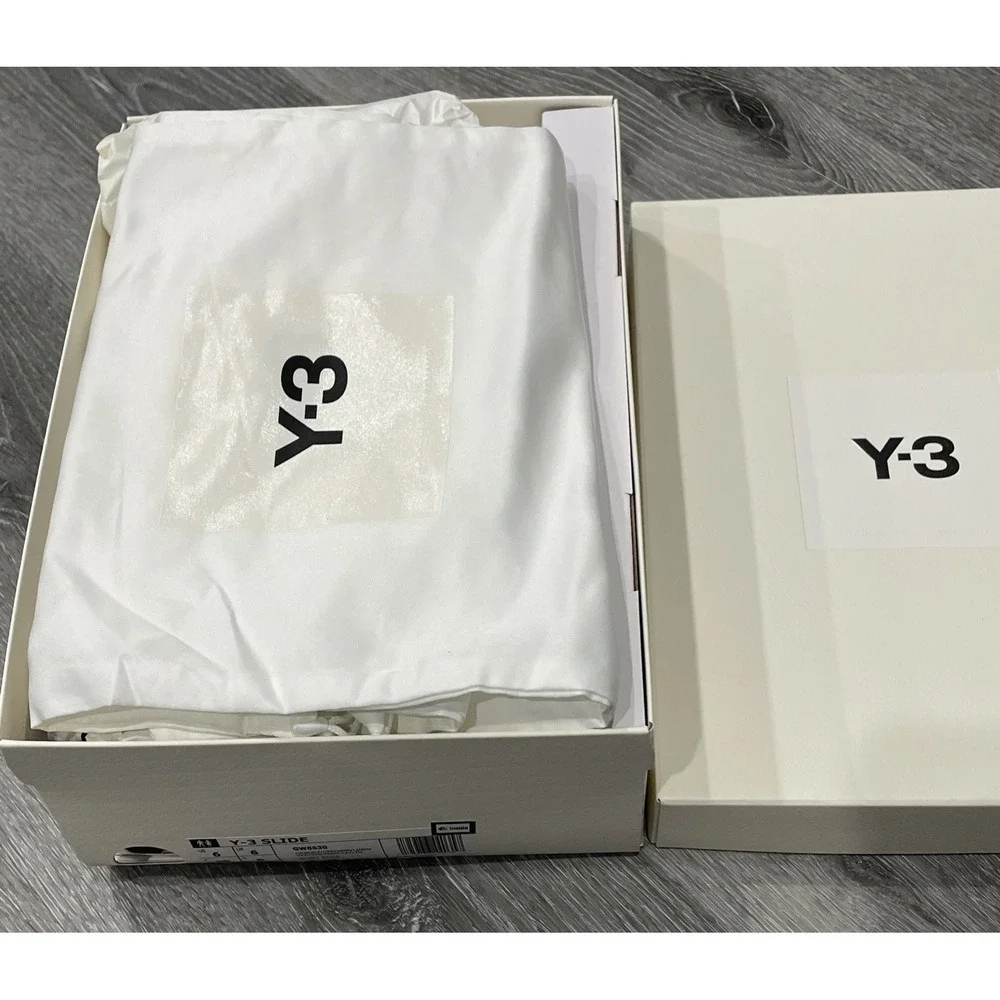 Y-3 Orbit Grey Clear Brown Beige White GW8630 Slide Sandal Mule‎ Slipper Men's 6